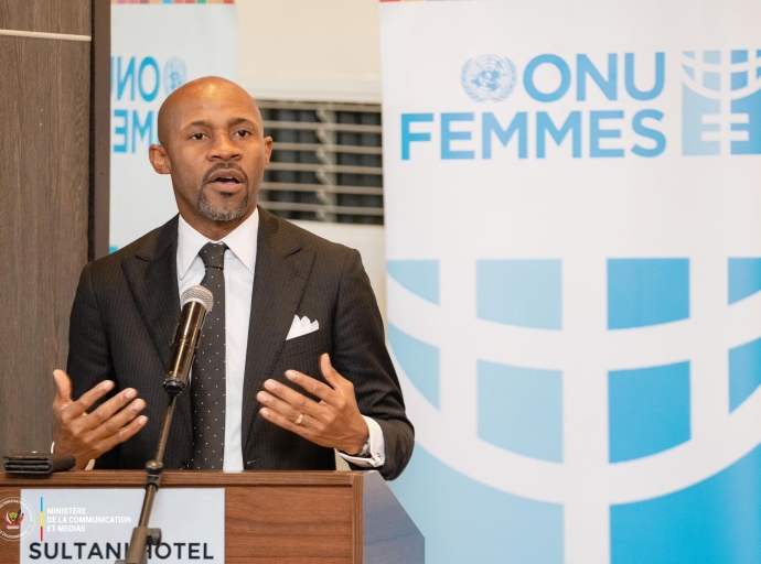 Rhétorique pertinente dans une conférence sur la paix et la sécurité…RDC : Patrick Muyaya loue le courage et la contribution des femmes dans la bataille du nouveau narratif !